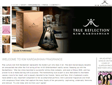 Tablet Screenshot of kardashianfragrance.com